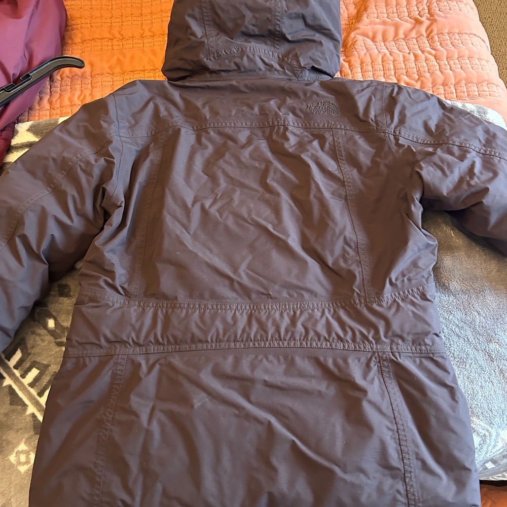 The North Face Dark Brown Jacket with Fur Hood - Picture 2 of 9